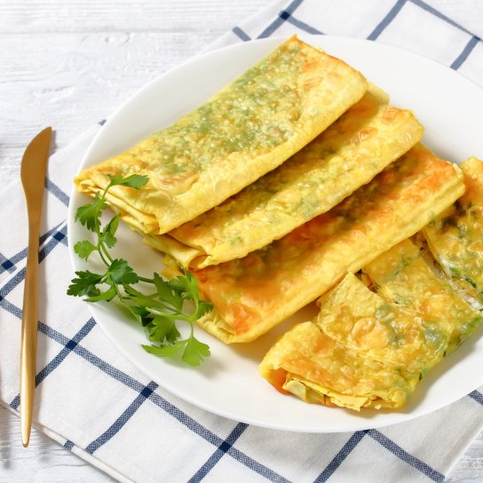 Тортилья з картоплею та цибулею