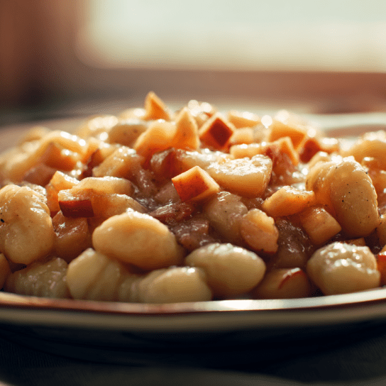 Яблучні галушки