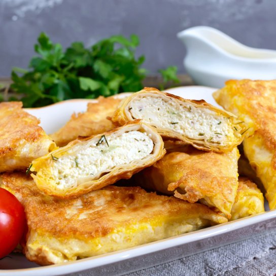 Ліниві налисники з кисломолочним сиром