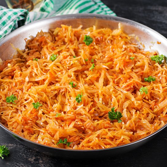 Тушкована капуста по-грецьки