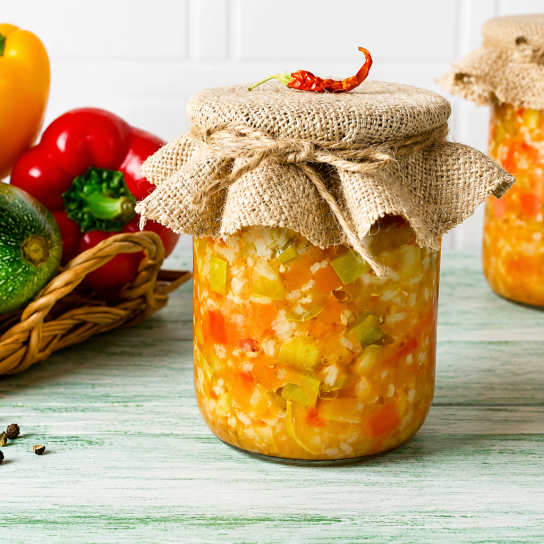 Салат з рисом і кабачками
