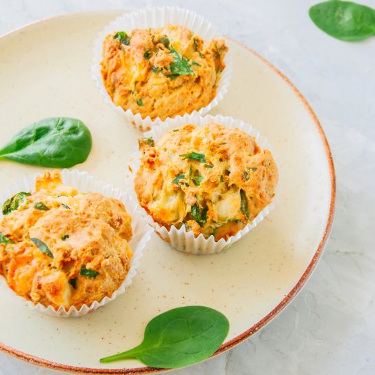 Мафіни зі шпинатом і фетою