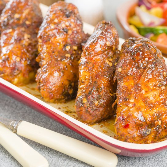 Курячі крильця з перцем хабанеро