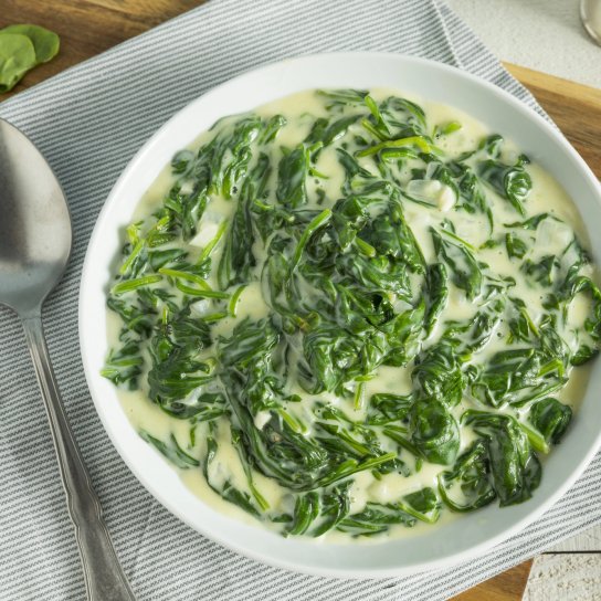 Шпинат у молоці