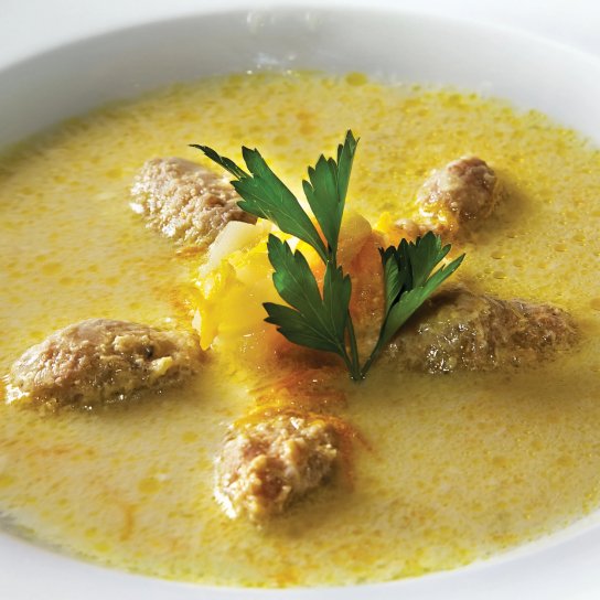 Сирний суп з фрикадельками