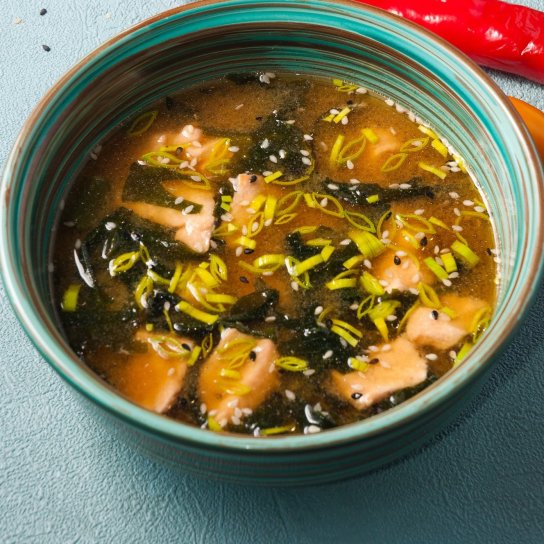 Місо-рамен з лососем