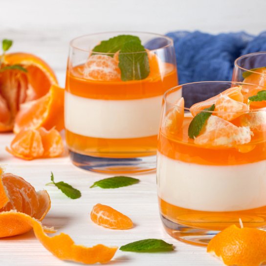 Кремово-мандаринова пана-кота