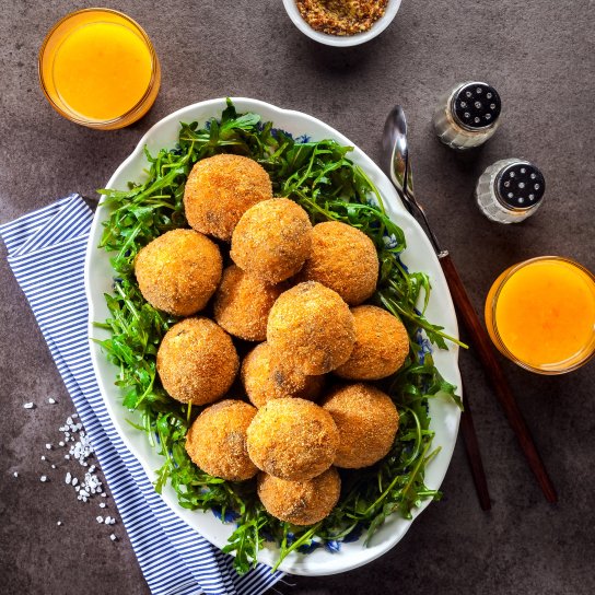 Запечені рисові кульки з сиром