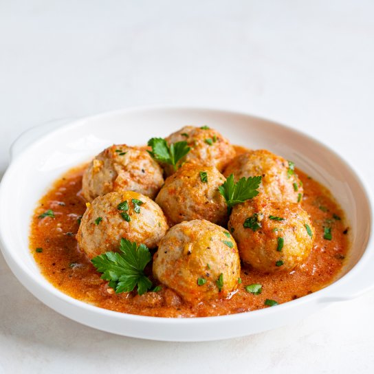 Рибні фрикадельки томатному соусі