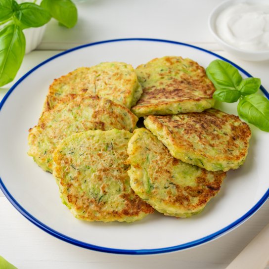 Шпинатні оладки з сиром