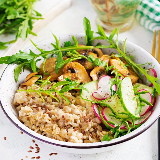 Вівсянка з грибами