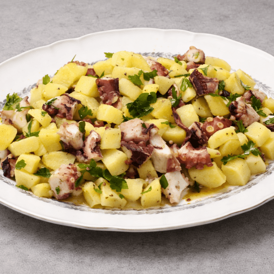 Картопля з восьминогом