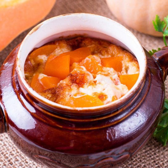 Гарбуз запечений у горщику