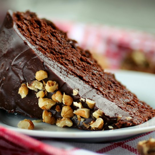 Шоколадний пиріг на пательні