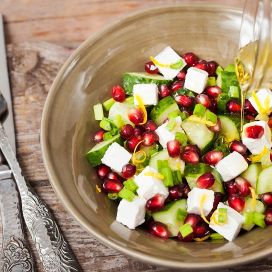 салату з гранатом і фетою