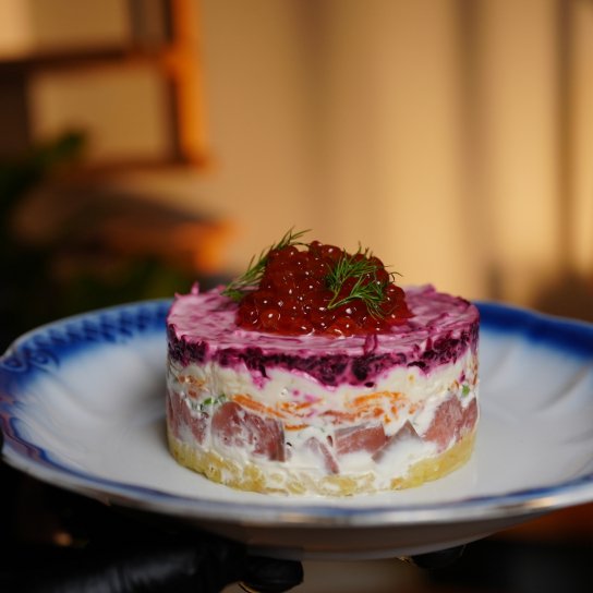 Шуба з дикою горбушею