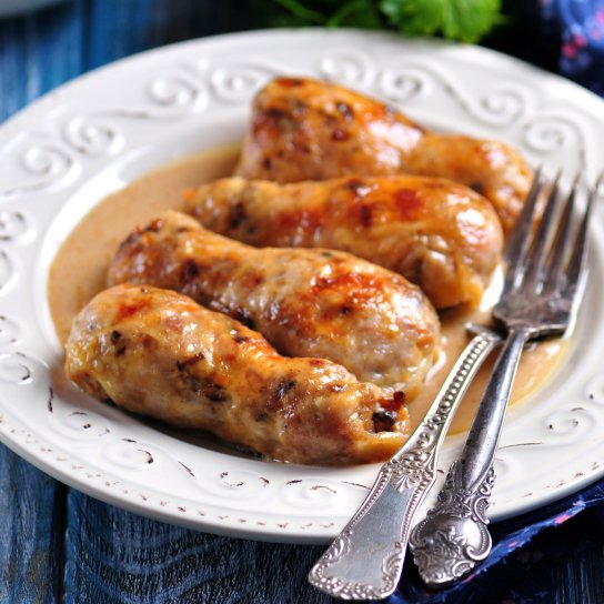 Курячі гомілки з грибами в соусі