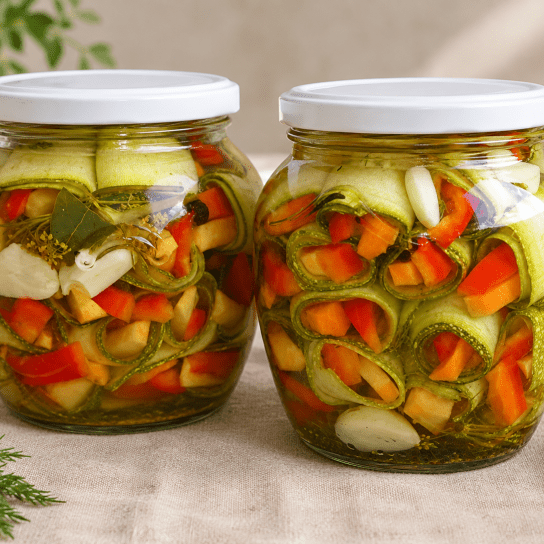 Кабачкові рулетики на зиму
