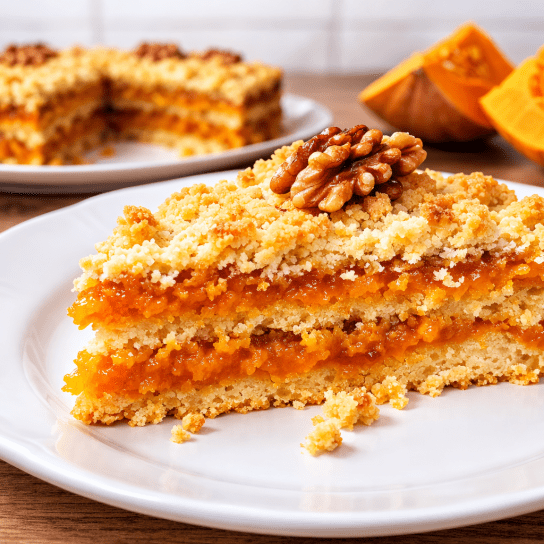 Насипний пиріг з гарбузом