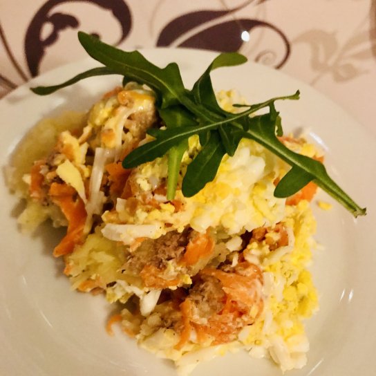 Салат "Мімоза" з тунцем