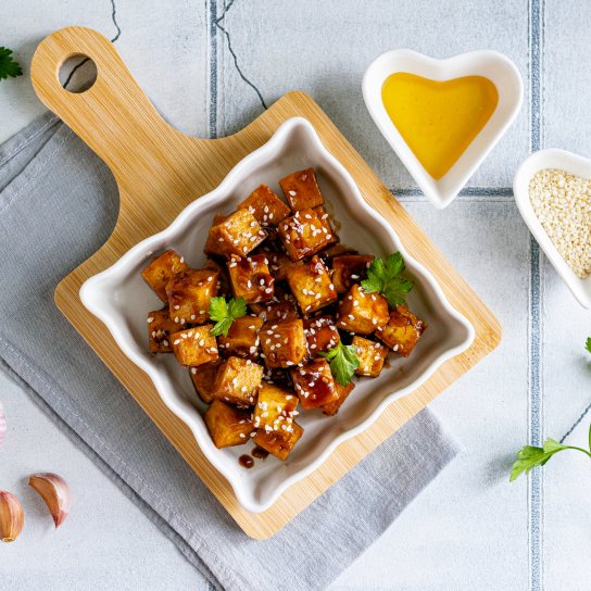 Тофу в кисло-солодкому соусі