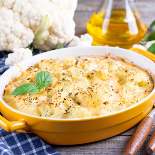 Запіканка з цвітної капусти та сиру