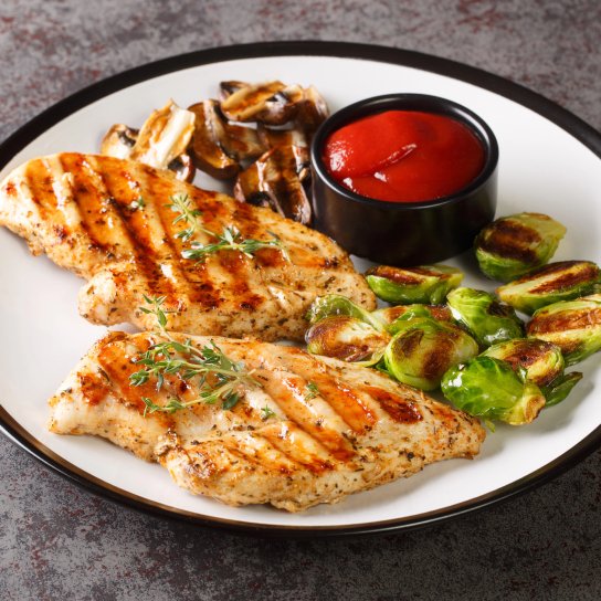 Куряче філе на сковороді-гриль