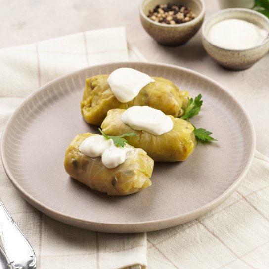 Голубці з курячим фаршем на парі