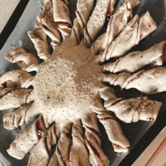 Камамбер у тісті з джемом “Сонечко”