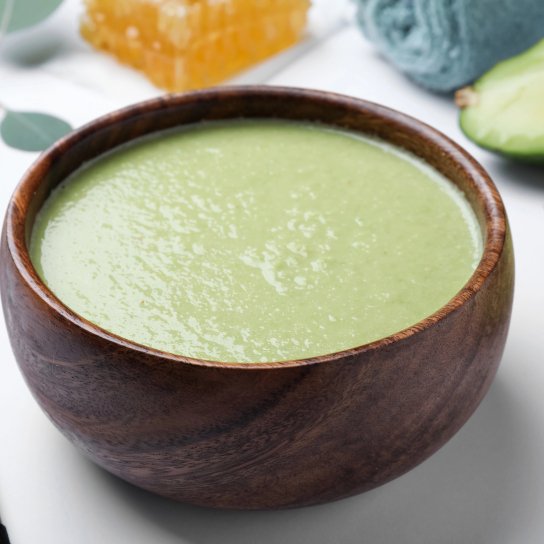 Пюре з рису та авокадо