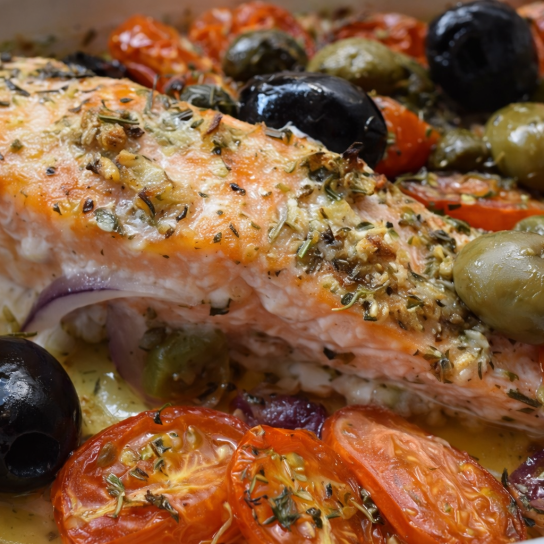 Сьомга по-середземноморськи