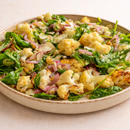 Пісний салат з цвітною капустою