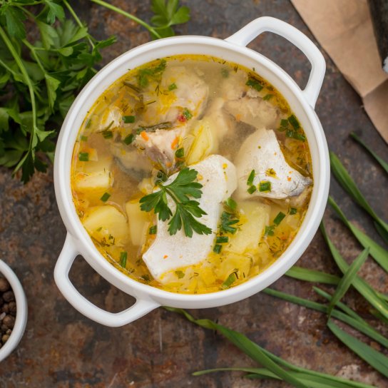 Суп з білою рибою