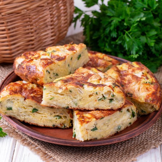 Йогуртовий пиріг з кабачками