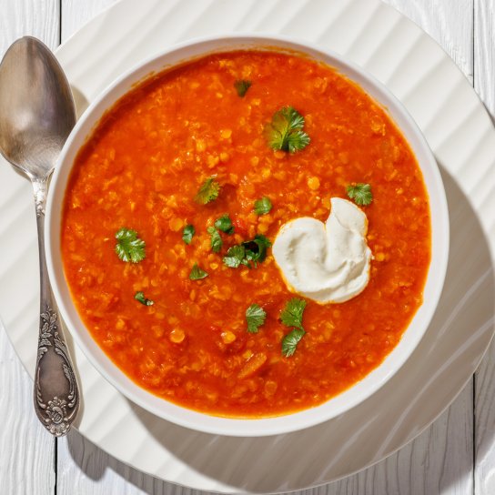 Суп з сочевиці та буряка