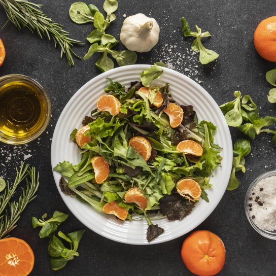 Салати з мандаринами