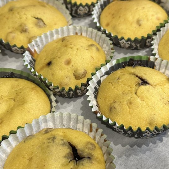 Гарбузові мафіни з нутеллою