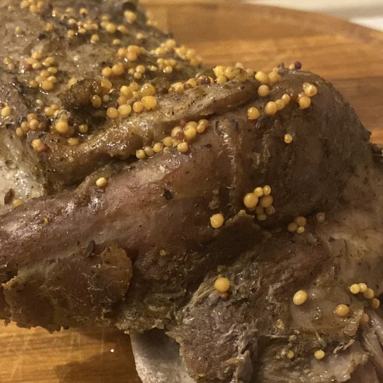 Бараняча лопатка в гірчиці