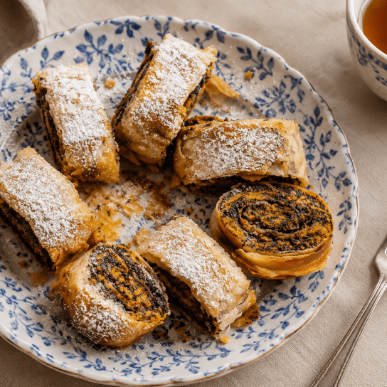 Гарбузовий рулет з маком