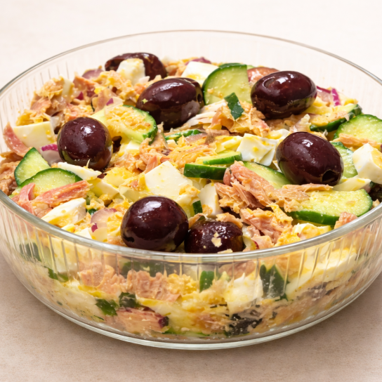 Салат з тунцем та оливками