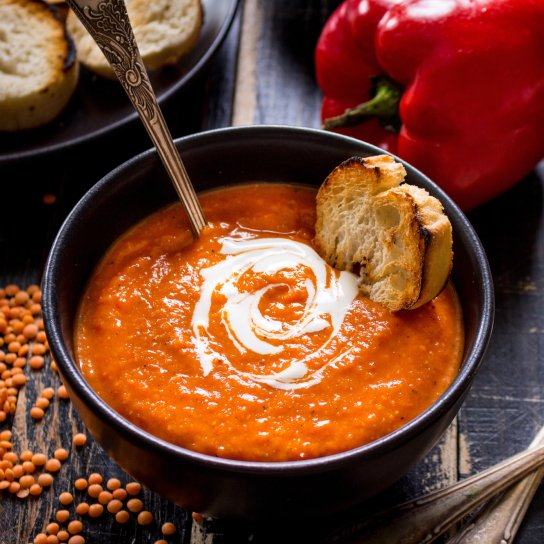 Крем-суп із сочевиці