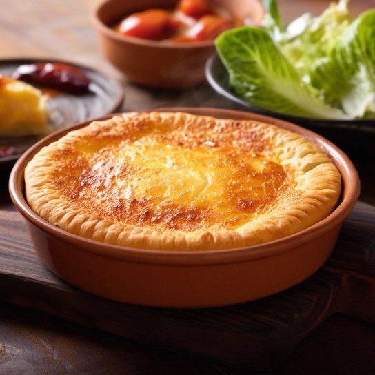 Пиріг із шинкою, індичкою та брюссельською капустою