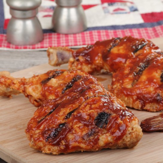 курка в духовці в стилі барбекю