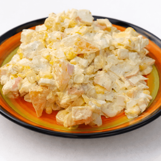 Крабовий салат з мандаринами