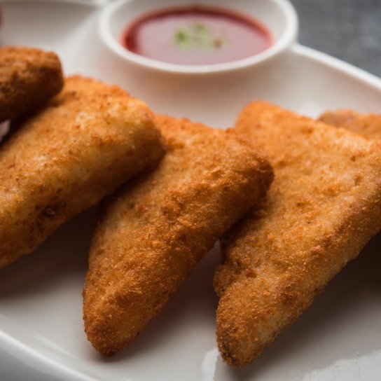 Трикутнички з лаваша і фаршу