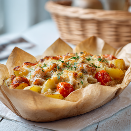 Човники з картоплі та мʼяса