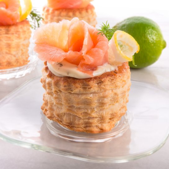 Волованы с красной рыбой — стильная закуска на праздники