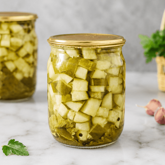 Огірки кубиками