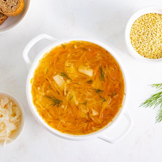 Пісний капусняк з пшоном