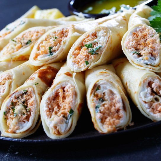 Блинчики с грибами